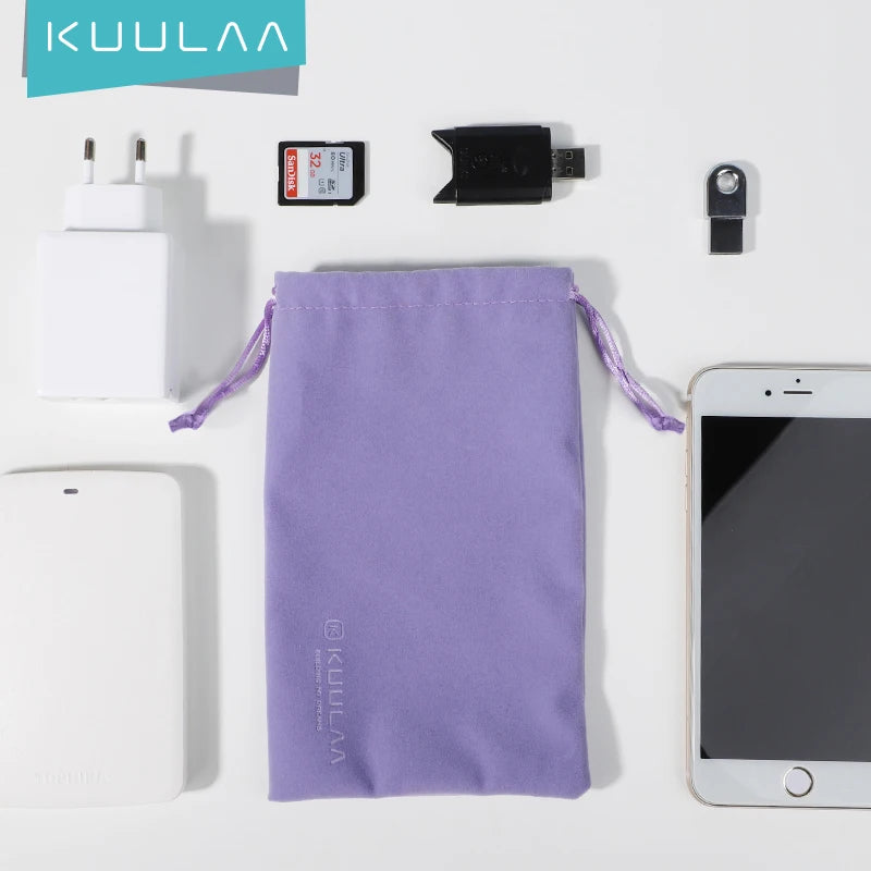 KUULAA Power Bank Case Phone Pouch for iPhone Samsung Xiaomi Huawei Waterproof Powerbank Storage Bag Mobile Phone Accessories