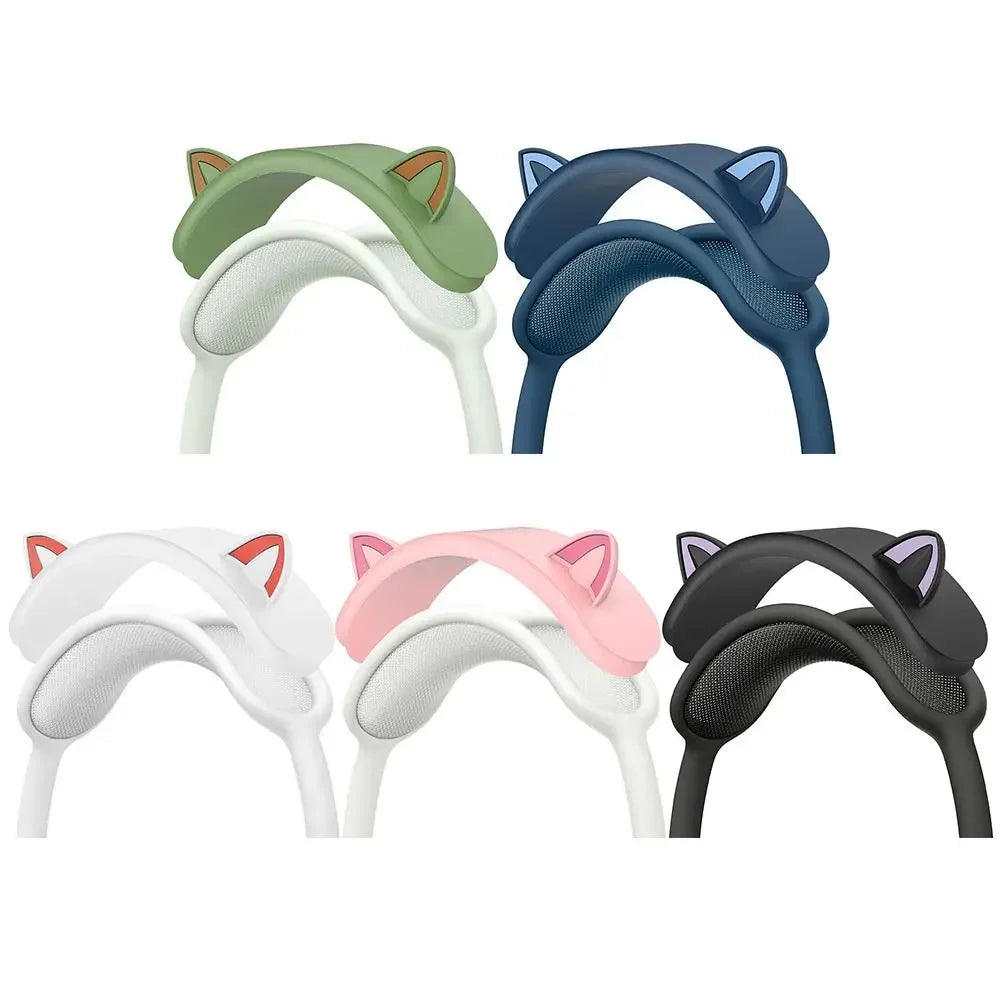 Kitten Headband Cover Decorative lovely Cat Ears Design Headband Protector Suitable for AirPods Max Headphone Accessories