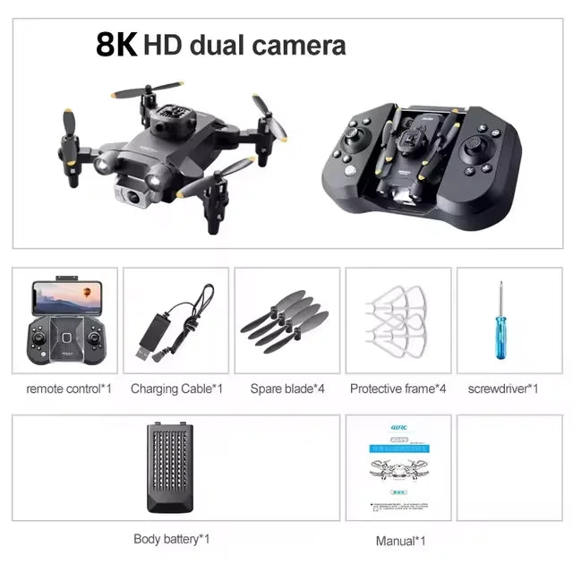 XIAOMI V30 Mini Drone 8K 4DRC  with Camera HD 4K FPV RC Drones Profesional Five-sided Obstacle Avoidance Helicopter Drone Toy